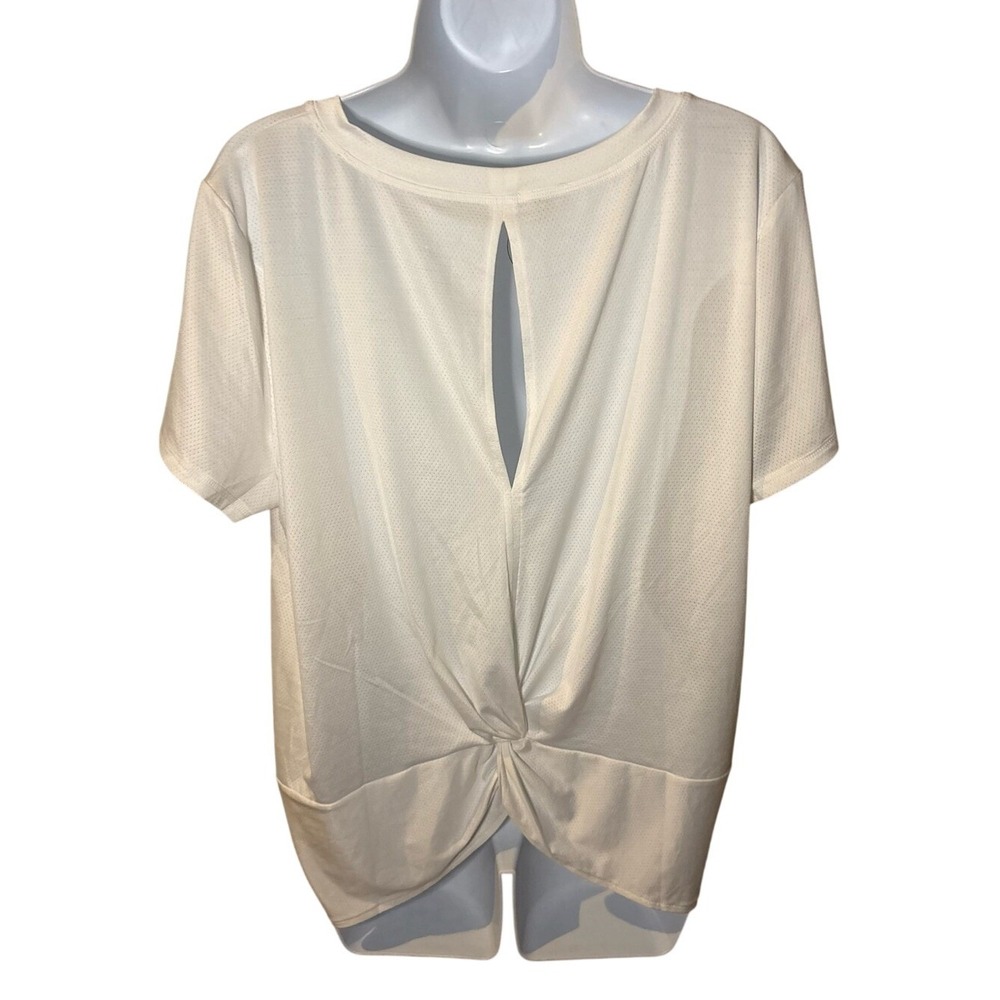 T By Talbots White‎ Crewneck Short Sleeve Top- NWT